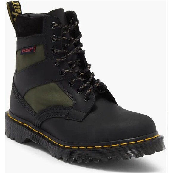 Dr. Martens Boots Men 5 Women 6 Pascal 1460 Leather Textile Padded England NIB